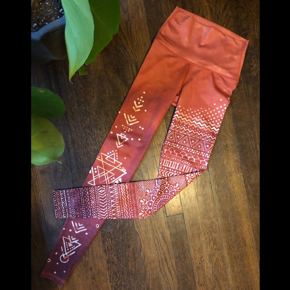 *RARE* Mika Kaya Yoga Leggings Mystic Henna